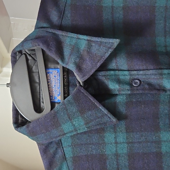 VINTAGE PENDLETON BLACK WATCH TARTAN WOOL SHIRT - Picture 2 of 4